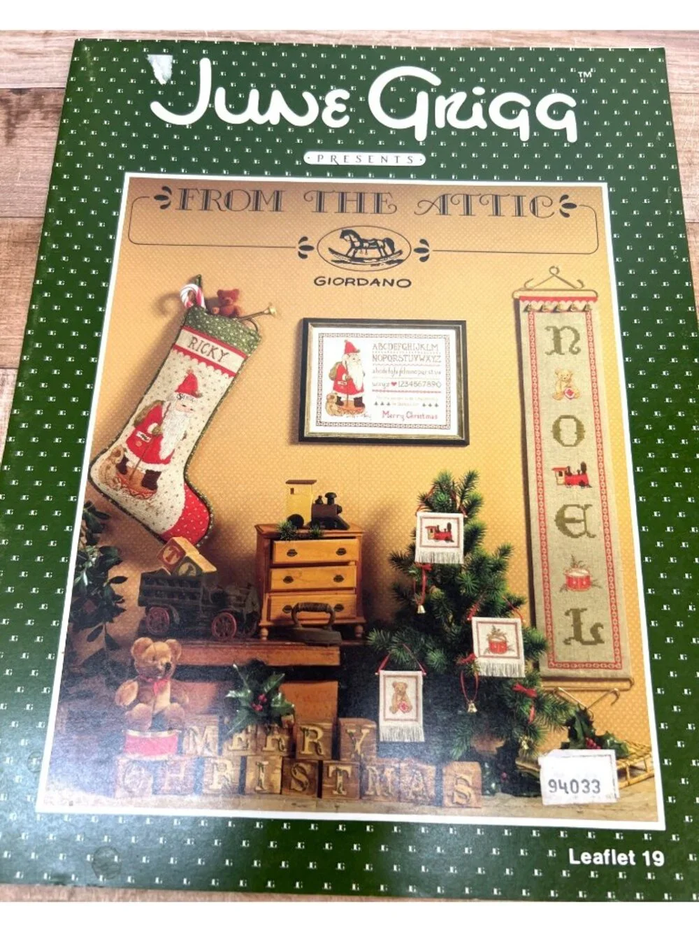 June Grigg Christmas Cross Stitch Leaflet Giordano From The Attic Pattern Bookle